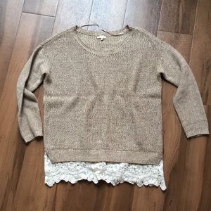 Oversized sweater, cozy, mixed-media
